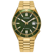 Citizen Tsuyosa NJ0232-53X watch, green dial, front view