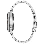 Montre Citizen Tsuyosa NJ0238-57E, cadran noir, vue de profil
