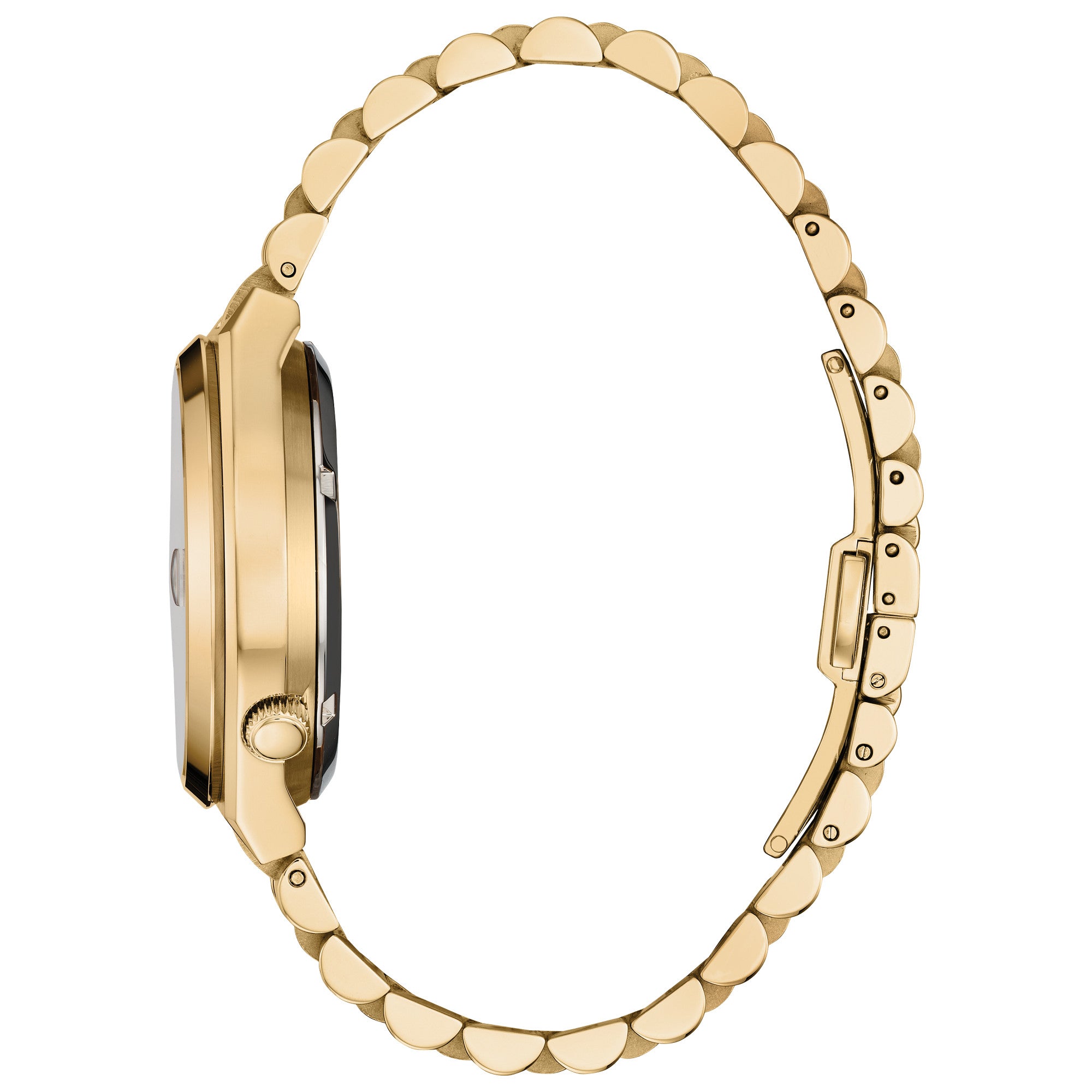 Montre Citizen Tsuyosa NK0032-56A, cadran argent, vue de profil