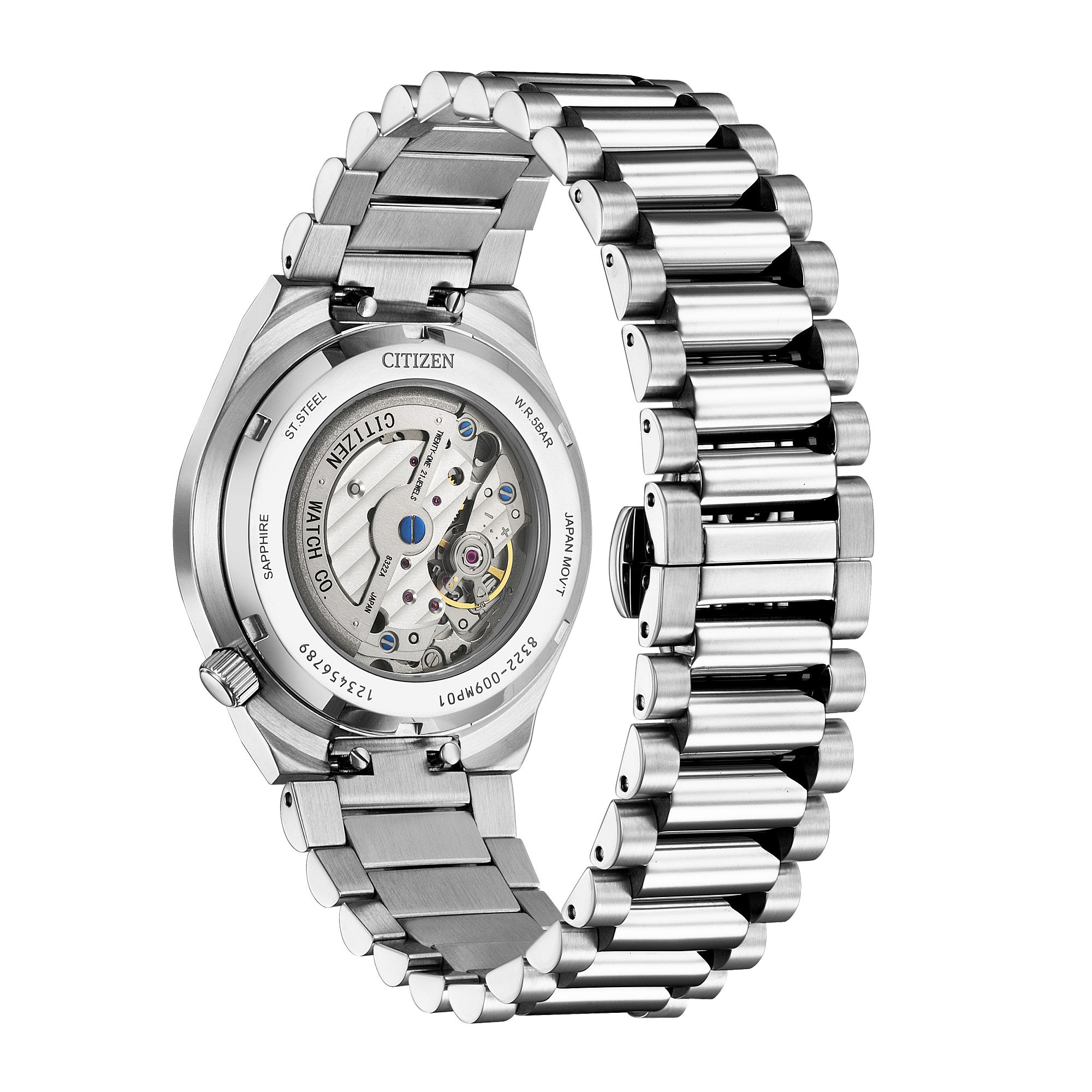 Citizen Tsuyosa NK5010-51X watch, back view