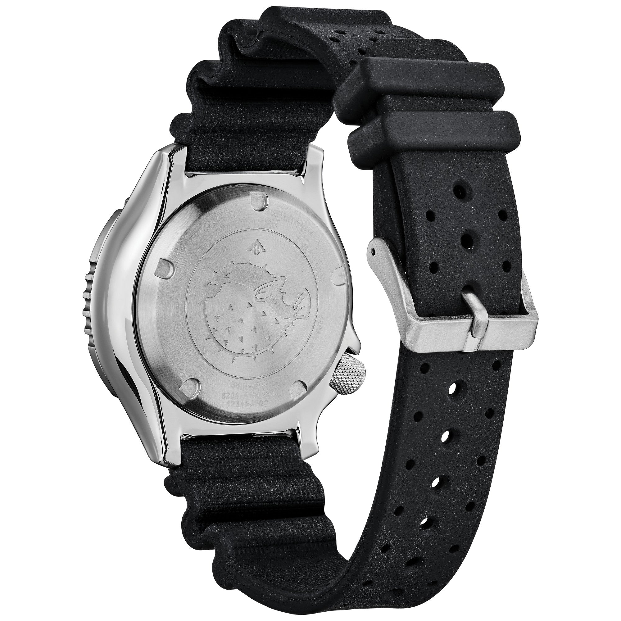 Citizen Promaster Dive Automatic NY0156-04E watch, back view