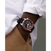 Citizen Promaster Dive Automatic NY0156-04E watch, black dial, lifestyle
