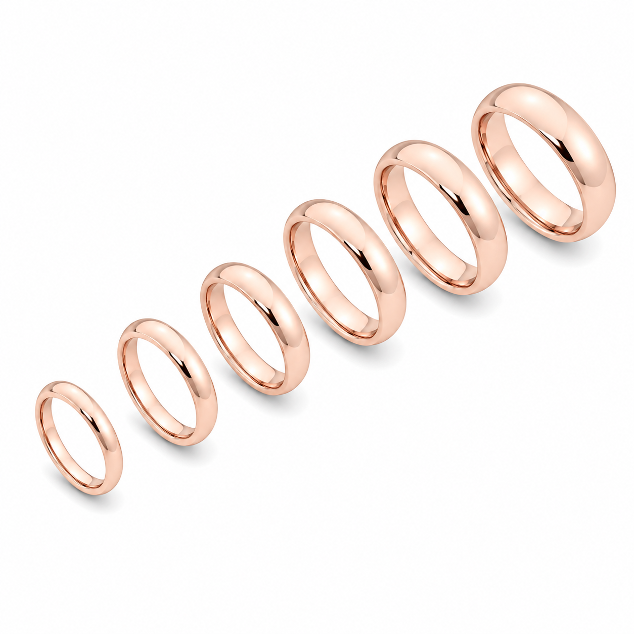 Bague jonc classique en or 10K — Coupe confort 2mm à 7mm