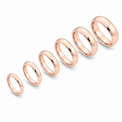Bague jonc classique en or 10K — Coupe confort 2mm à 7mm
