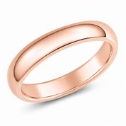 Bague jonc coupe confort — Or rose 6mm
