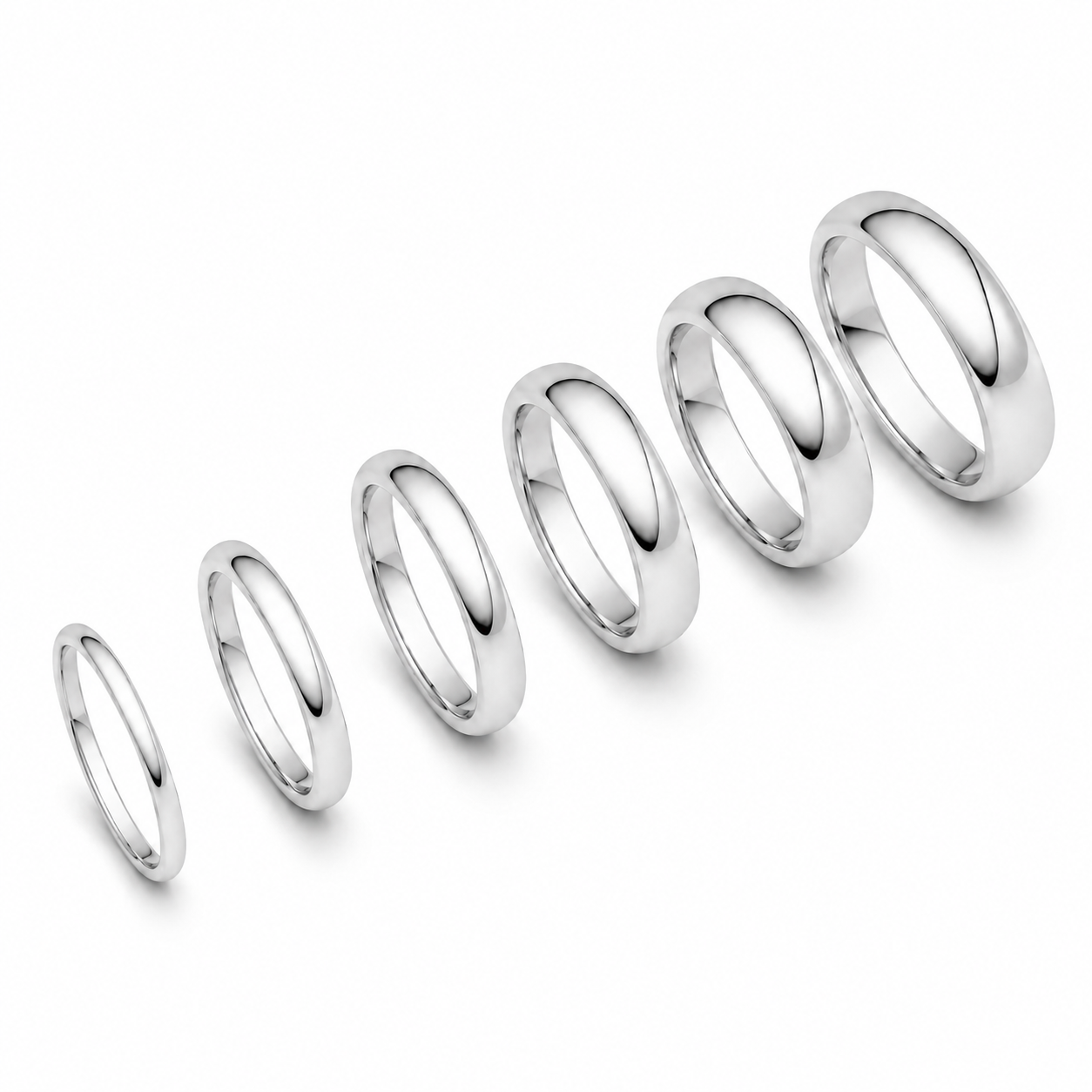Bague jonc classique en or 10K — Coupe confort 2mm à 7mm