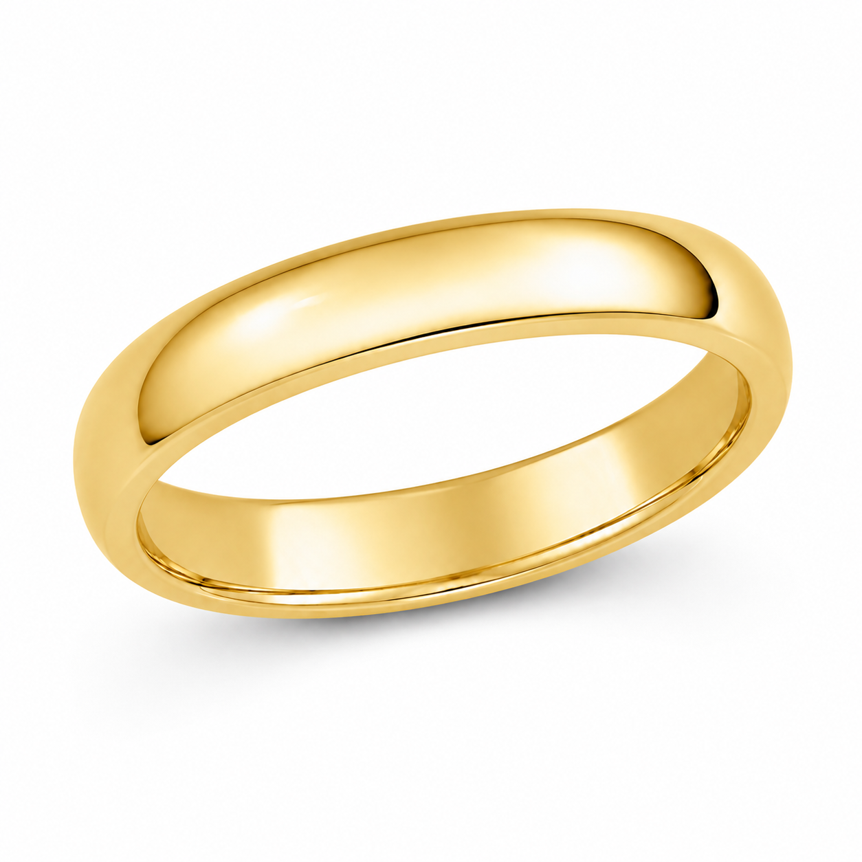 Bague jonc coupe confort — Or jaune 5mm