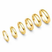 Bague jonc classique en or 10K — Coupe confort 2mm à 7mm