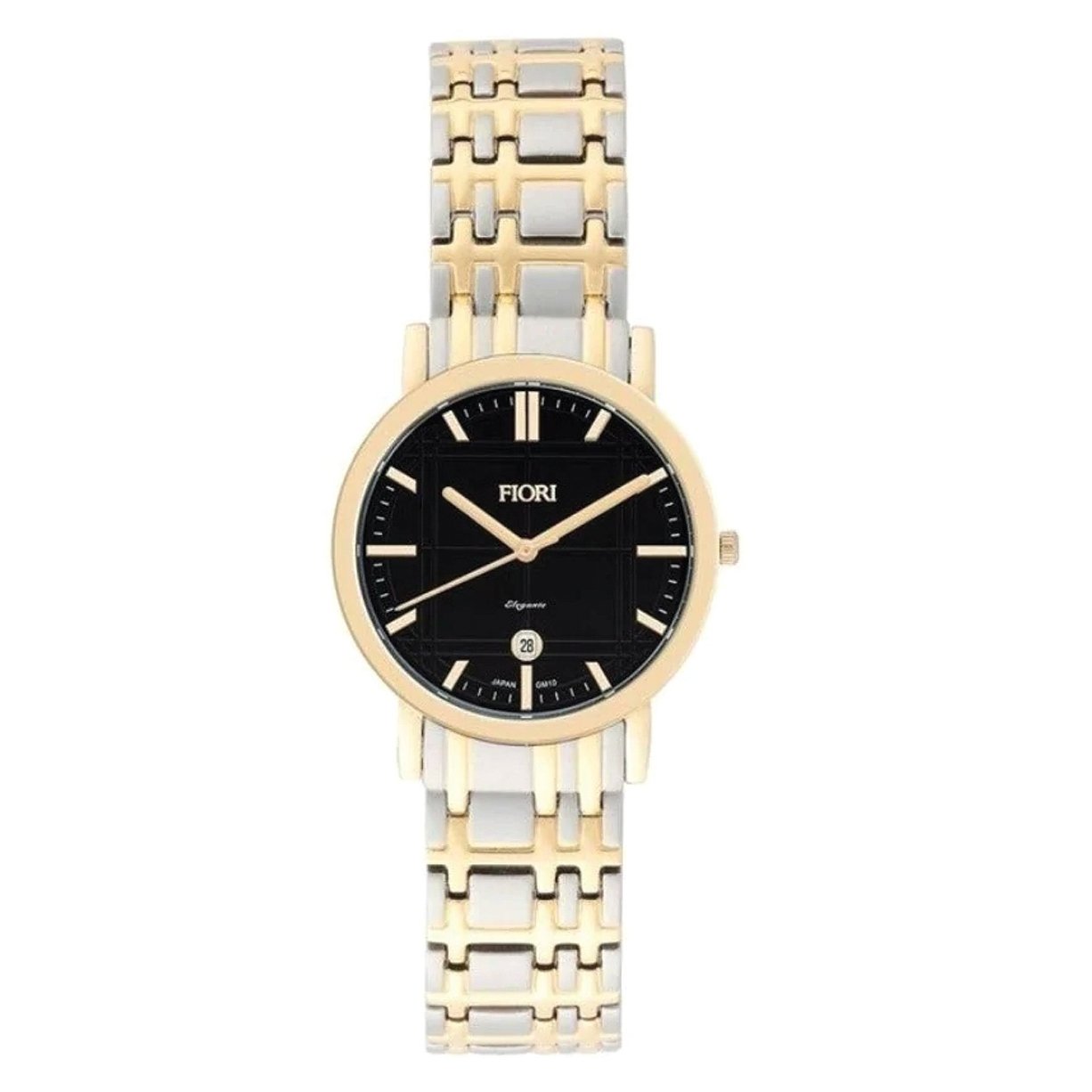 Montre Fiori 3637, cadran noir, vue de face