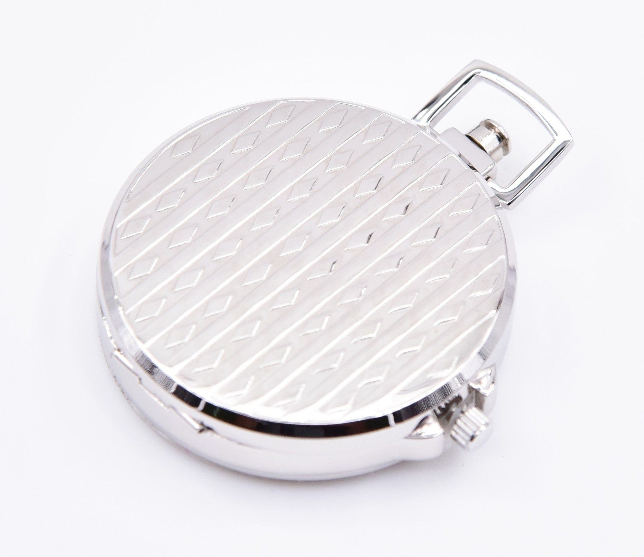 Montre de poche Fiori 3848, cadran blanc, vue de profil