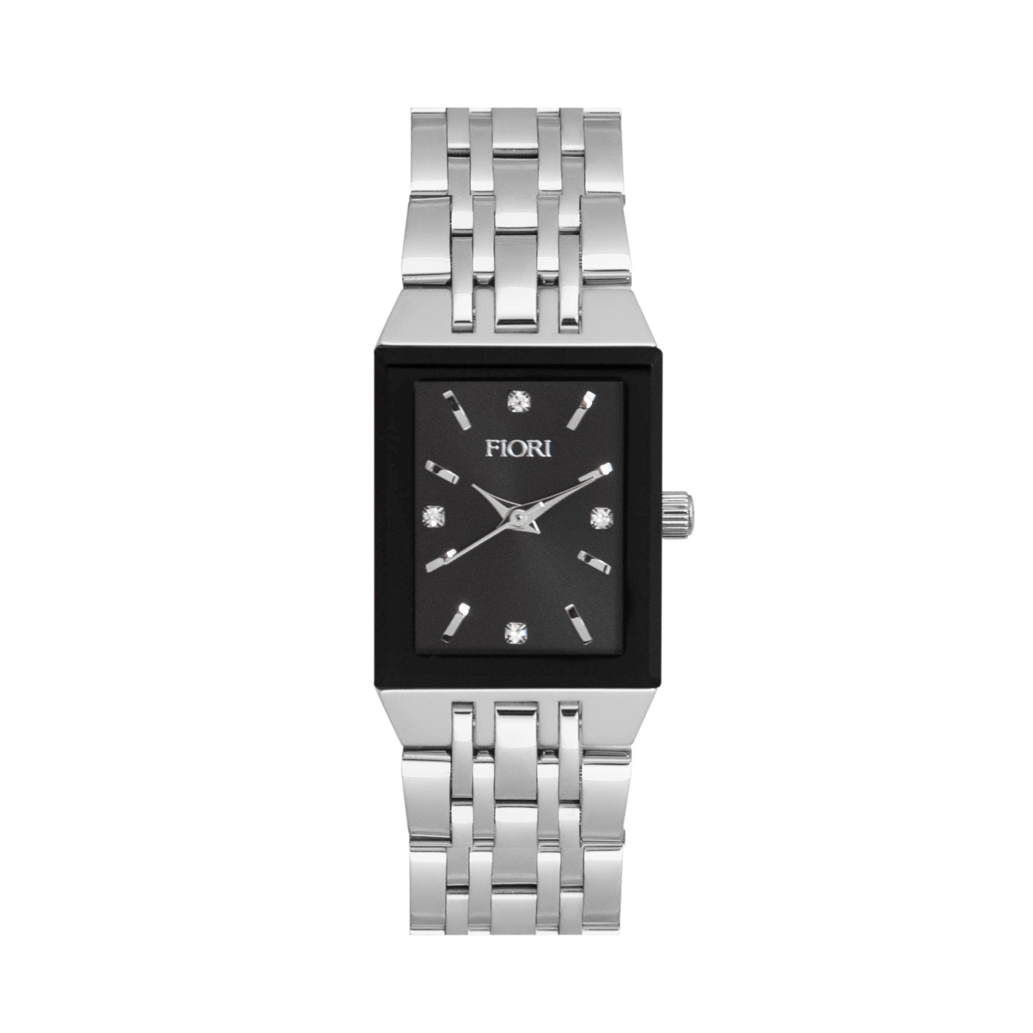 Fiori 3859 watch, black dial, front view
