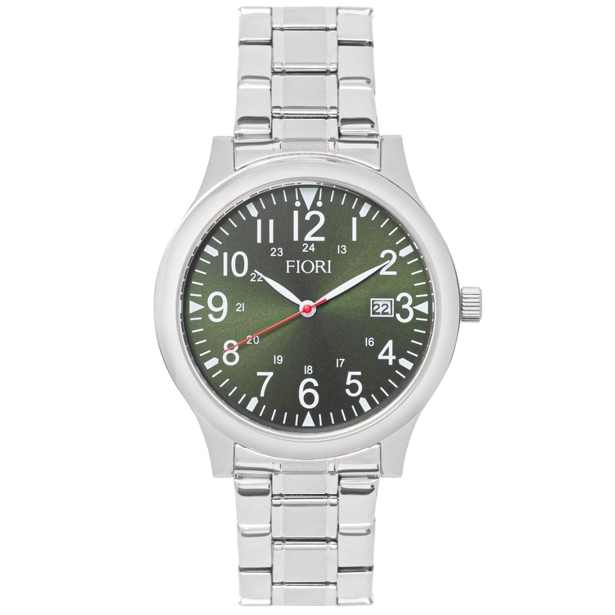 Fiori 3916 watch, green dial, front view