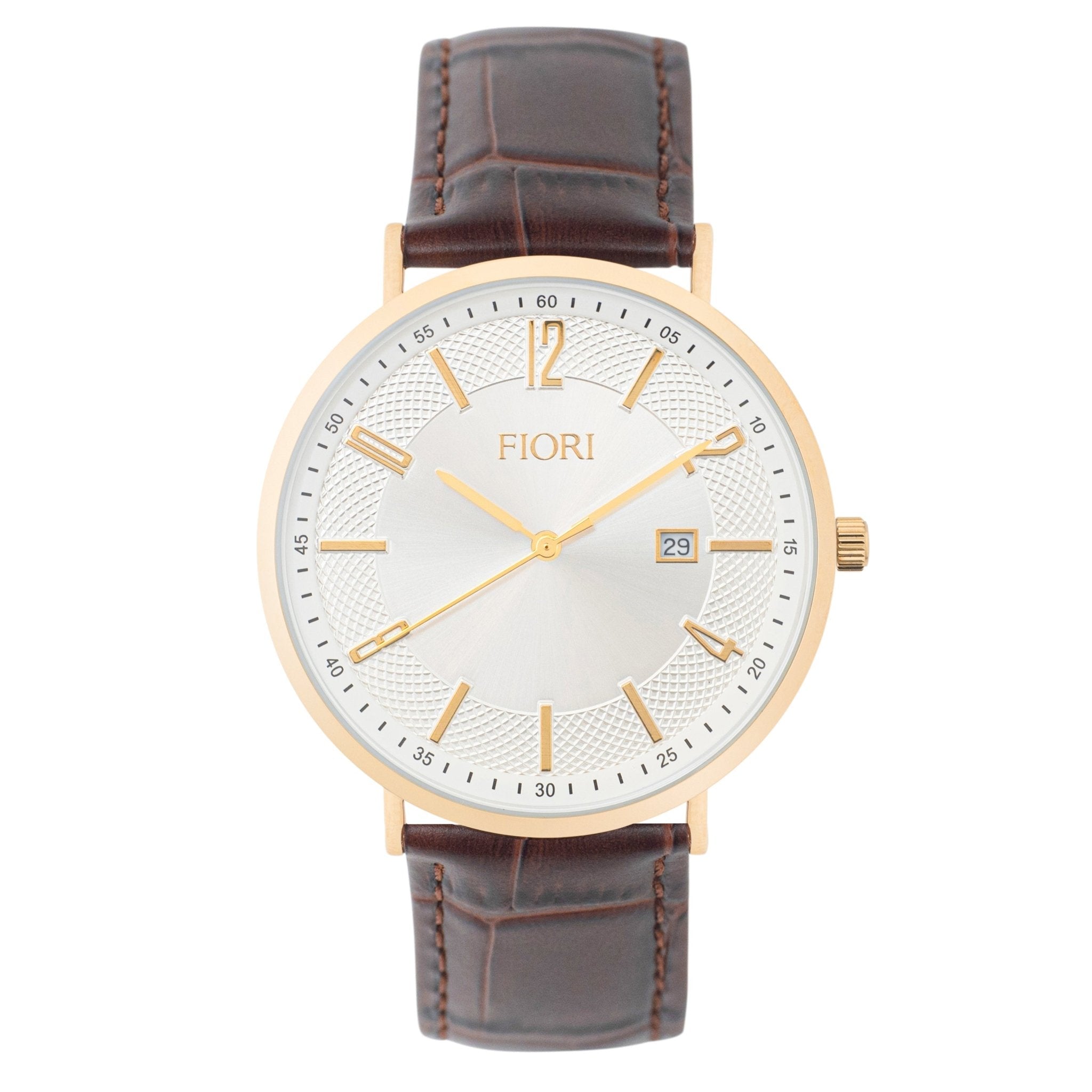 Montre Fiori 3928, cadran argenté, vue de face