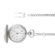 Montre de poche Fiori 3935, cadran blanc, vue de face