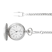 Montre de poche Fiori 3937, cadran blanc, vue de face