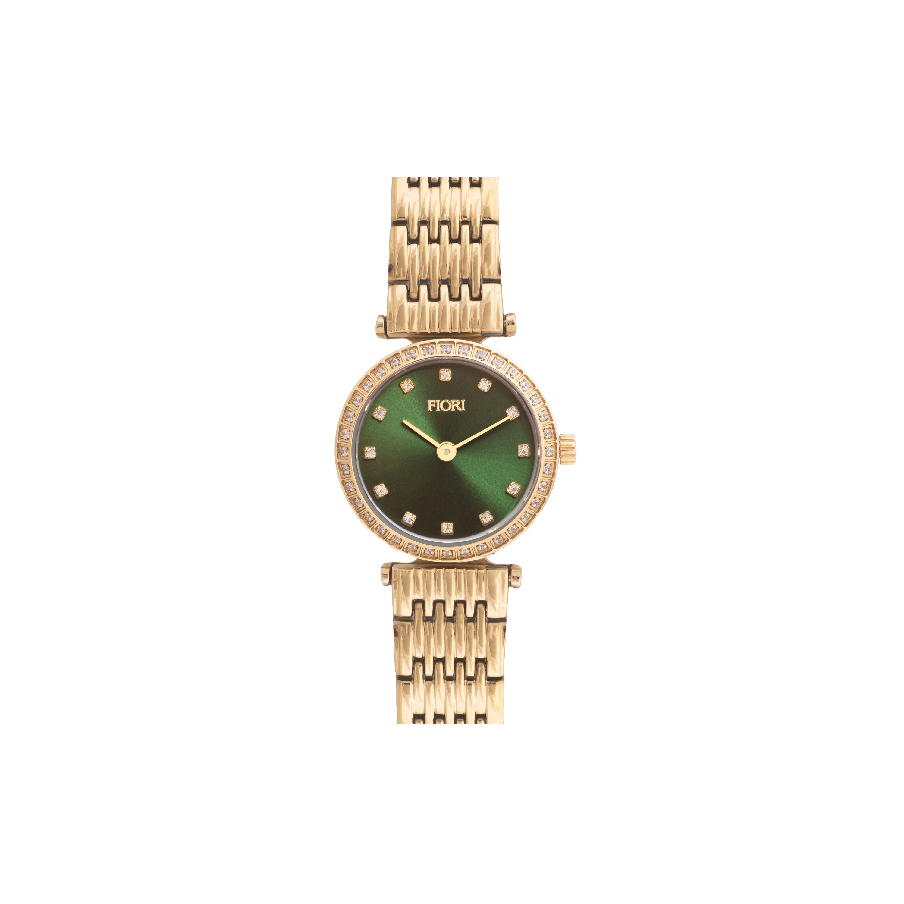 Montre Fiori 3951, cadran vert, vue de face