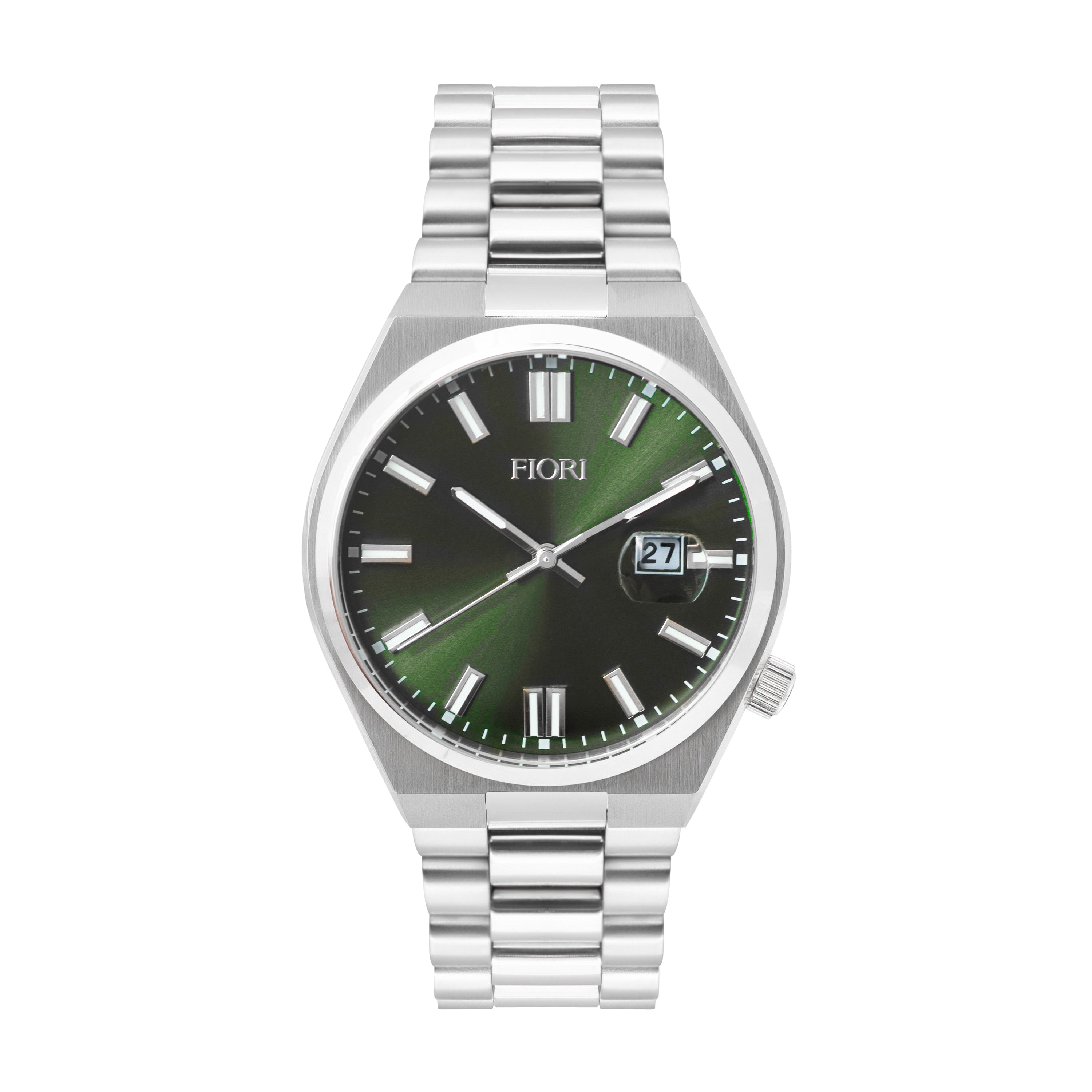 Montre Fiori 3956, cadran vert, vue de face