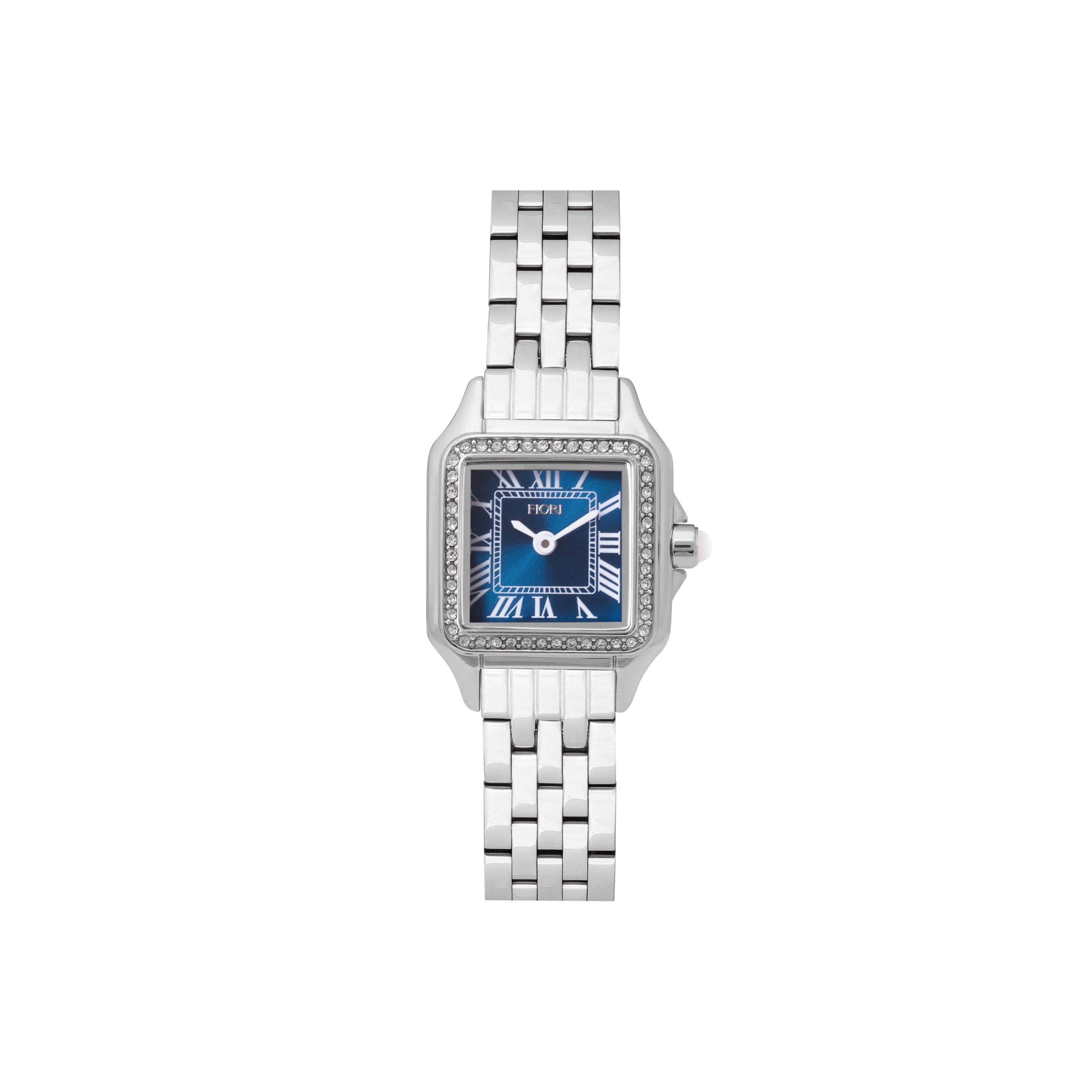 Fiori 3964 watch, blue dial, front view