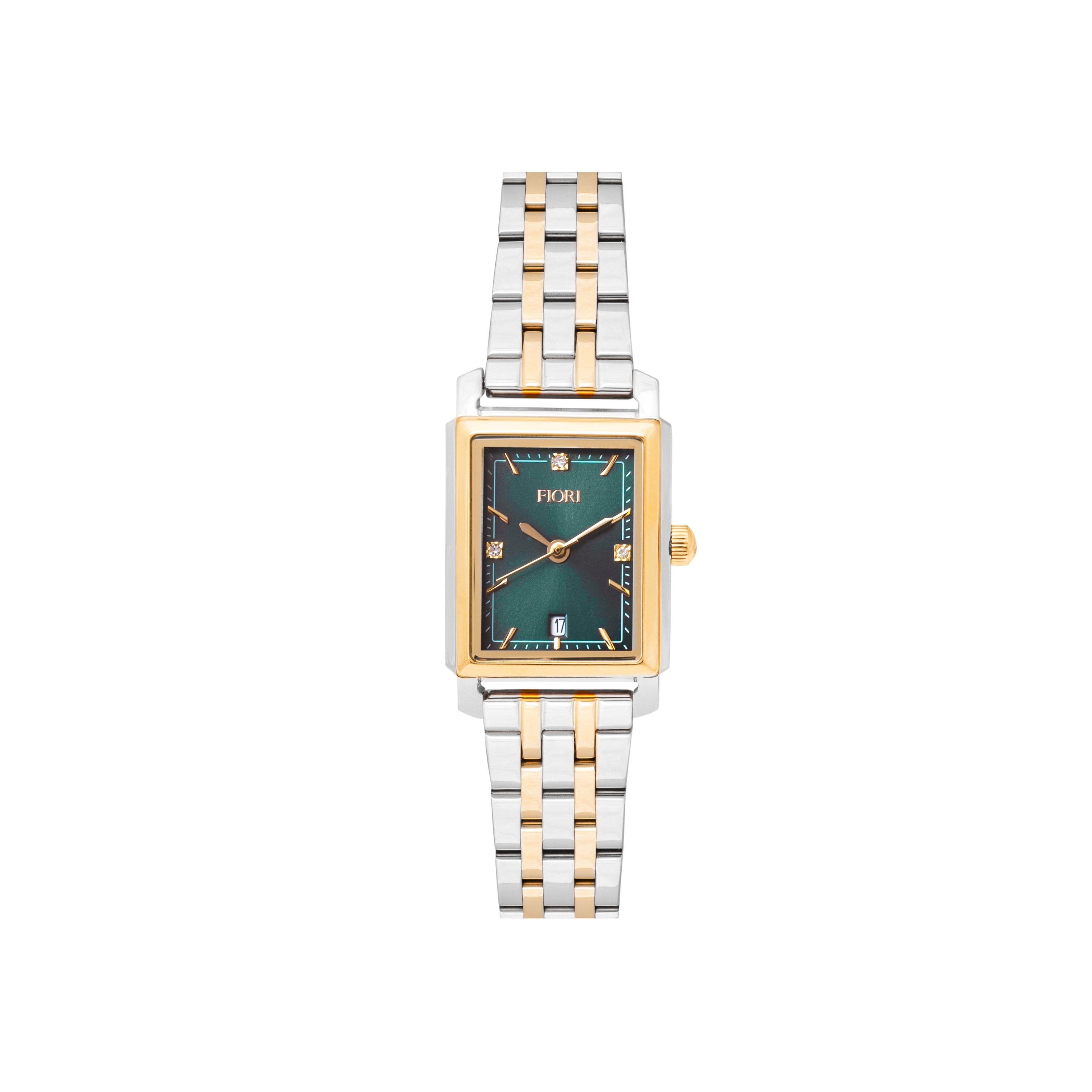 Fiori 3970 watch, green dial, front view