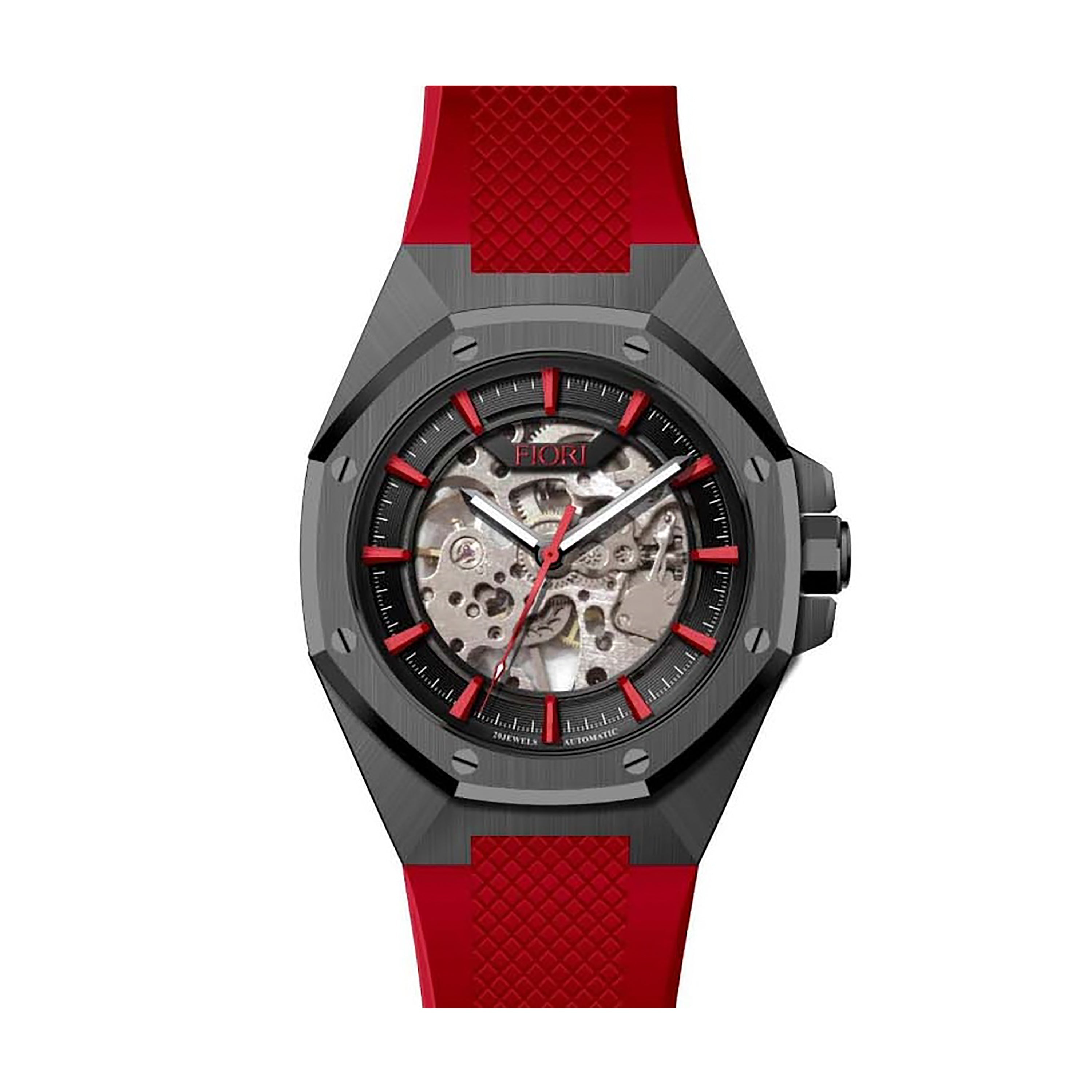 Montre Fiori 4007, cadran noir, vue de face
