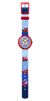 flikflak Firetruck ZFBNP160 watch, blue dial, full strap