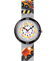 flikflak Build It Up ZFBNP217 watch, grey dial, front view