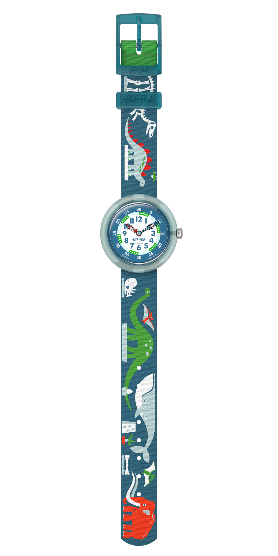 flikflak Living History ZFBNP229 watch, blue dial, full strap