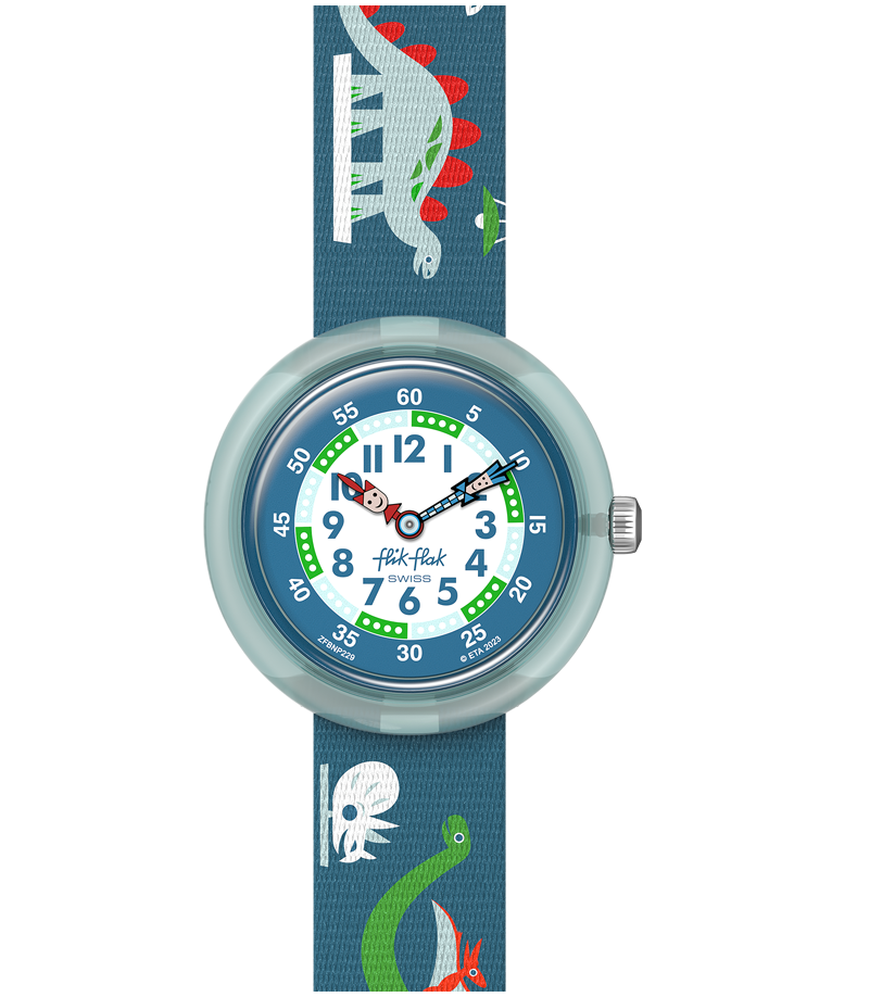 flikflak Living History ZFBNP229 watch, blue dial, front view