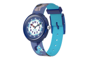 Montre flikflak Cutie Puppy ZFBNP237, cadran bleu, vue de profil