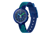 flikflak Cyberozaurus ZFPNP135 watch, blue dial, side profile