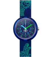 flikflak Cyberozaurus ZFPNP135 watch, blue dial, front view
