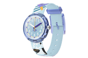 flikflak Tutan-Time ZFPNP156 watch, purple dial, side profile