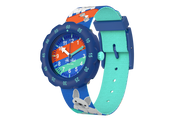 flikflak Skating Frenchie ZFPSP075 watch, blue dial, side profile