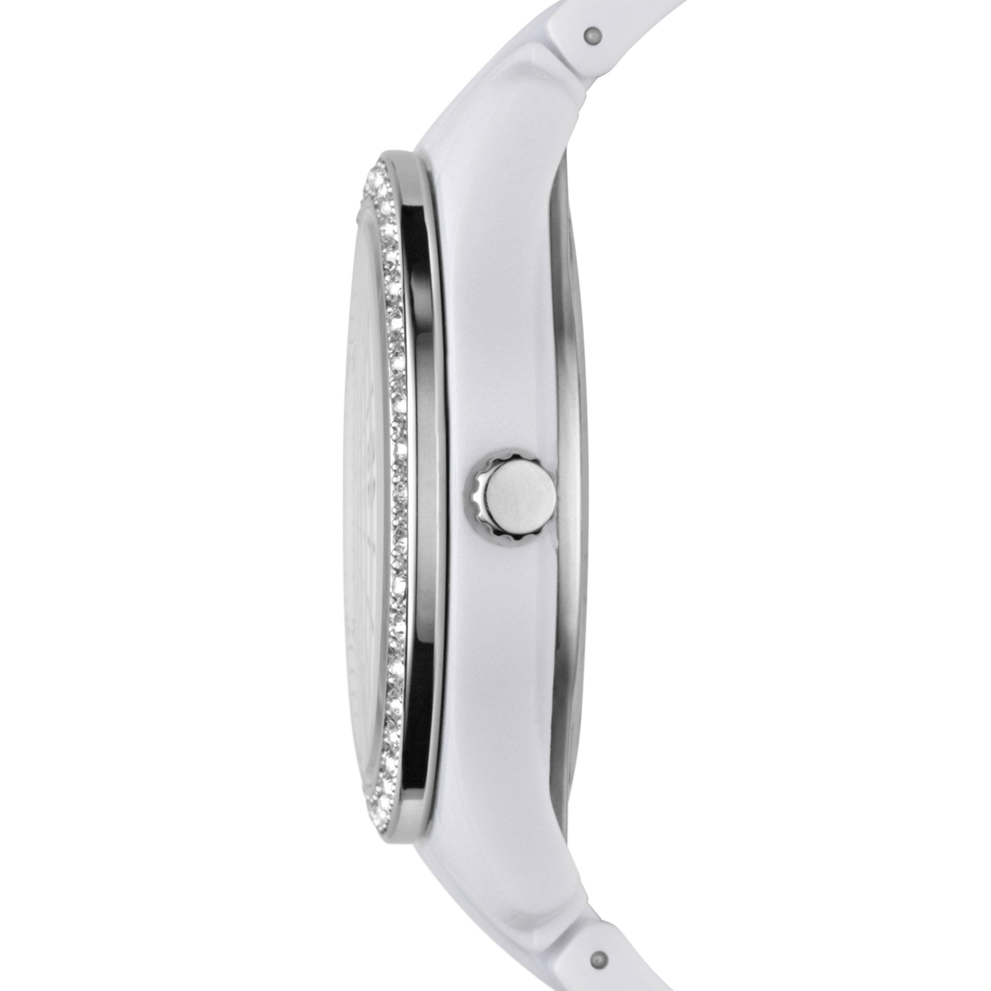 Fossil Stella ES1967 watch, white dial, side profile