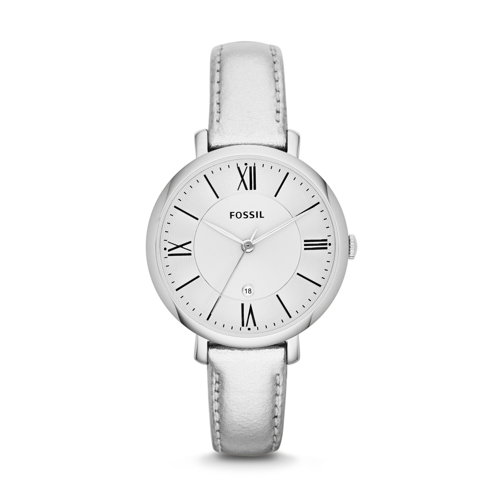 Fossil Jacqueline ES3436 watch, white dial, front view