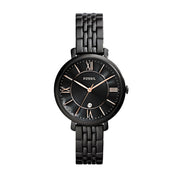 Fossil Jacqueline ES3614 watch, black dial, front view