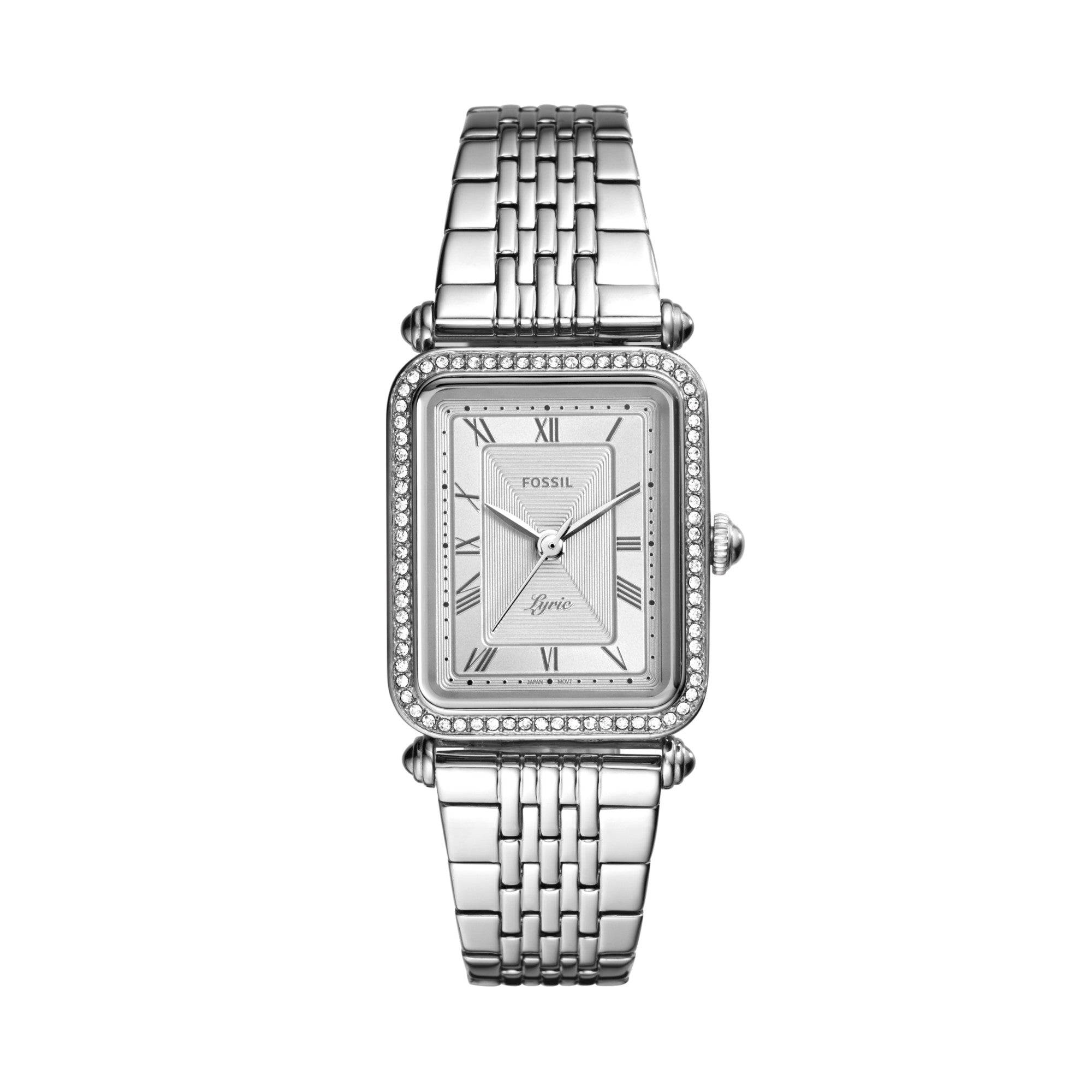 Montre Fossil Lyric ES4721, cadran argenté, vue de face