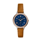 Montre Fossil Neomi ES4954, cadran bleu, vue de face
