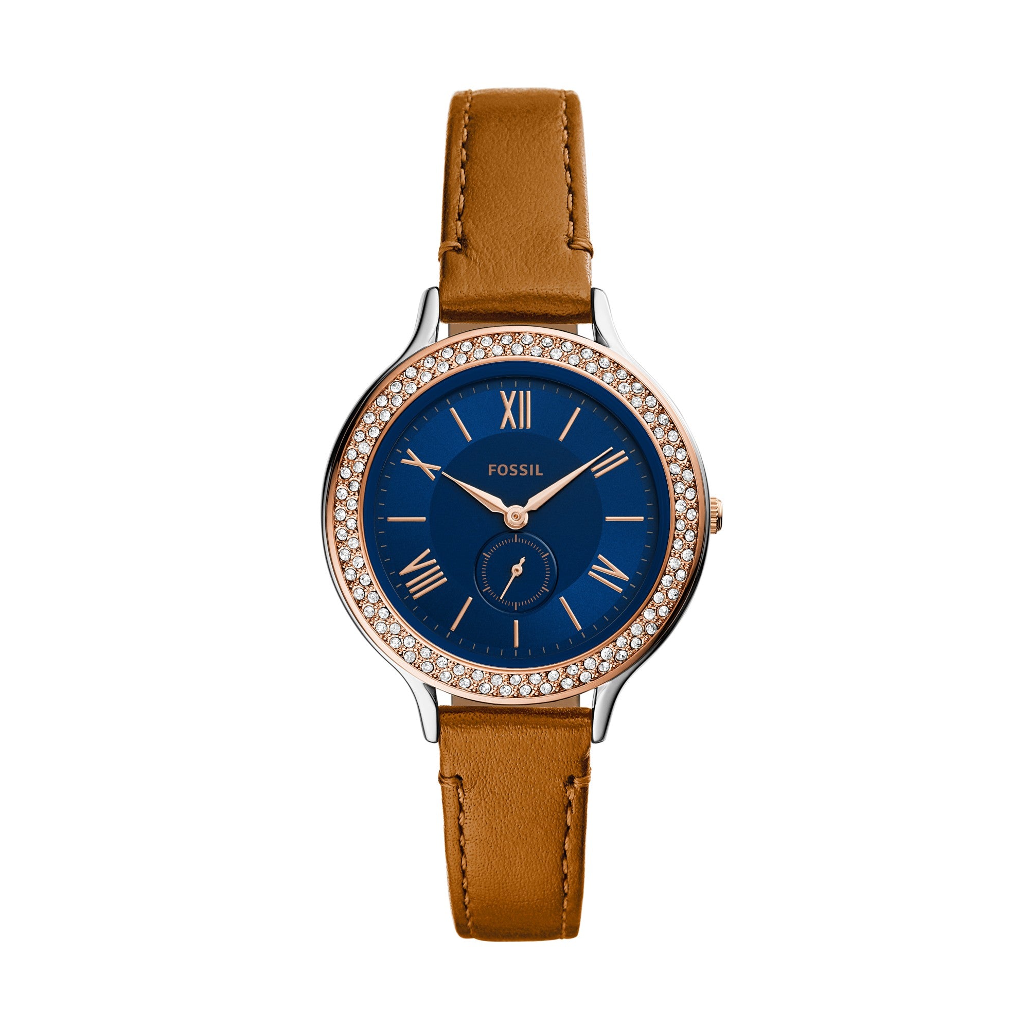 Montre Fossil Neomi ES4954, cadran bleu, vue de face