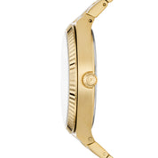 Montre Fossil Scarlette ES5299, cadran doré, vue de profil
