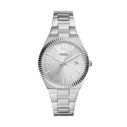 Montre Fossil Scarlette ES5300, cadran argenté, vue de face