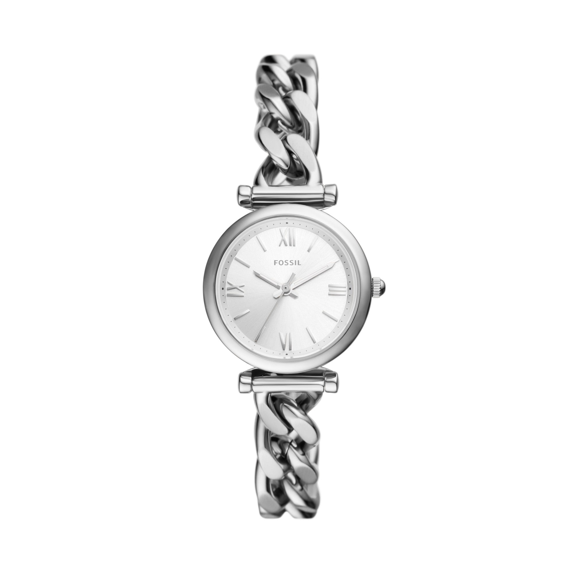 Montre Fossil Carlie ES5331, cadran argenté, vue de face