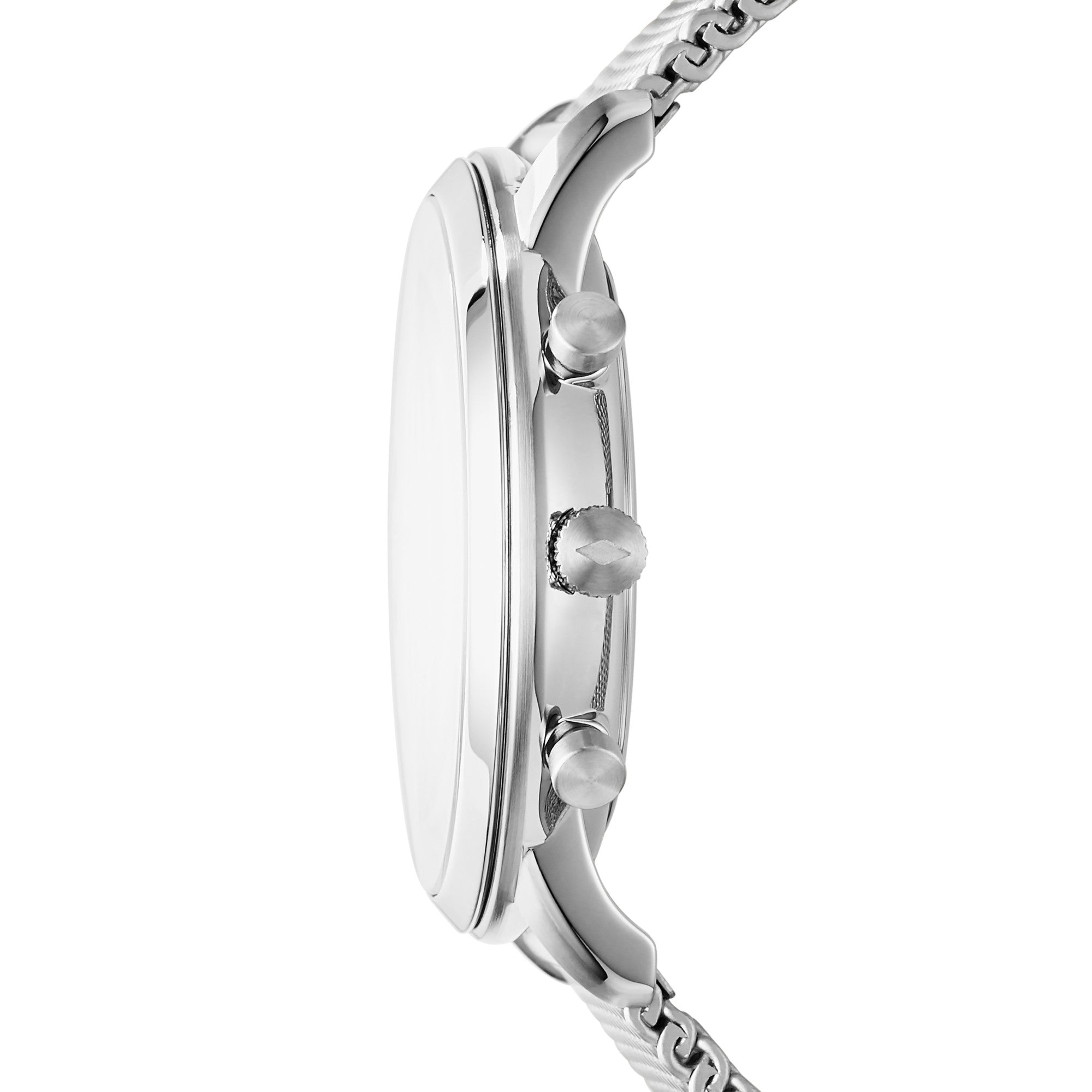 Montre Fossil Neutra FS5382, cadran blanc, vue de profil