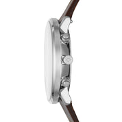 Montre Fossil Chase Timer FS5488, cadran beige, vue de profil