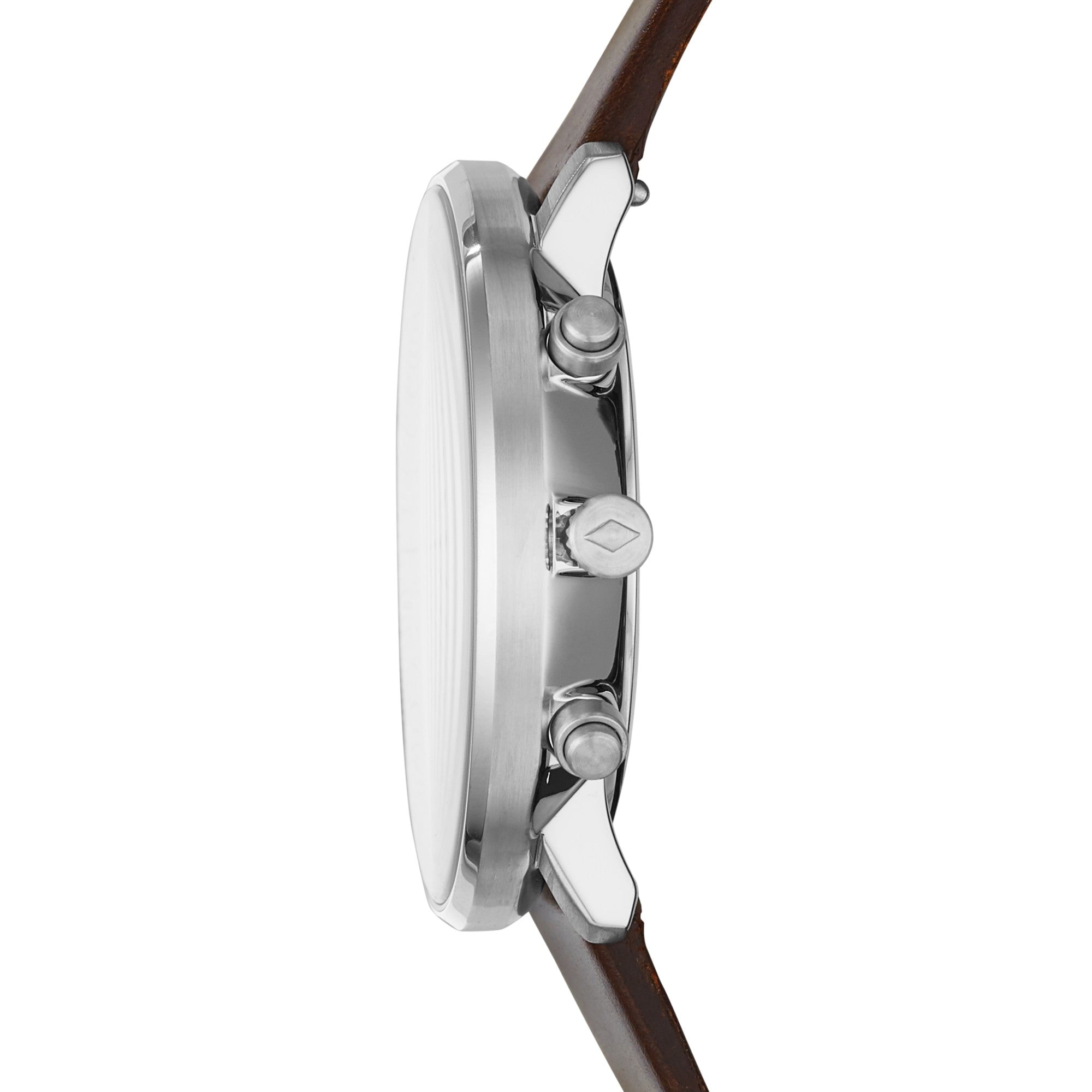 Montre Fossil Chase Timer FS5488, cadran beige, vue de profil