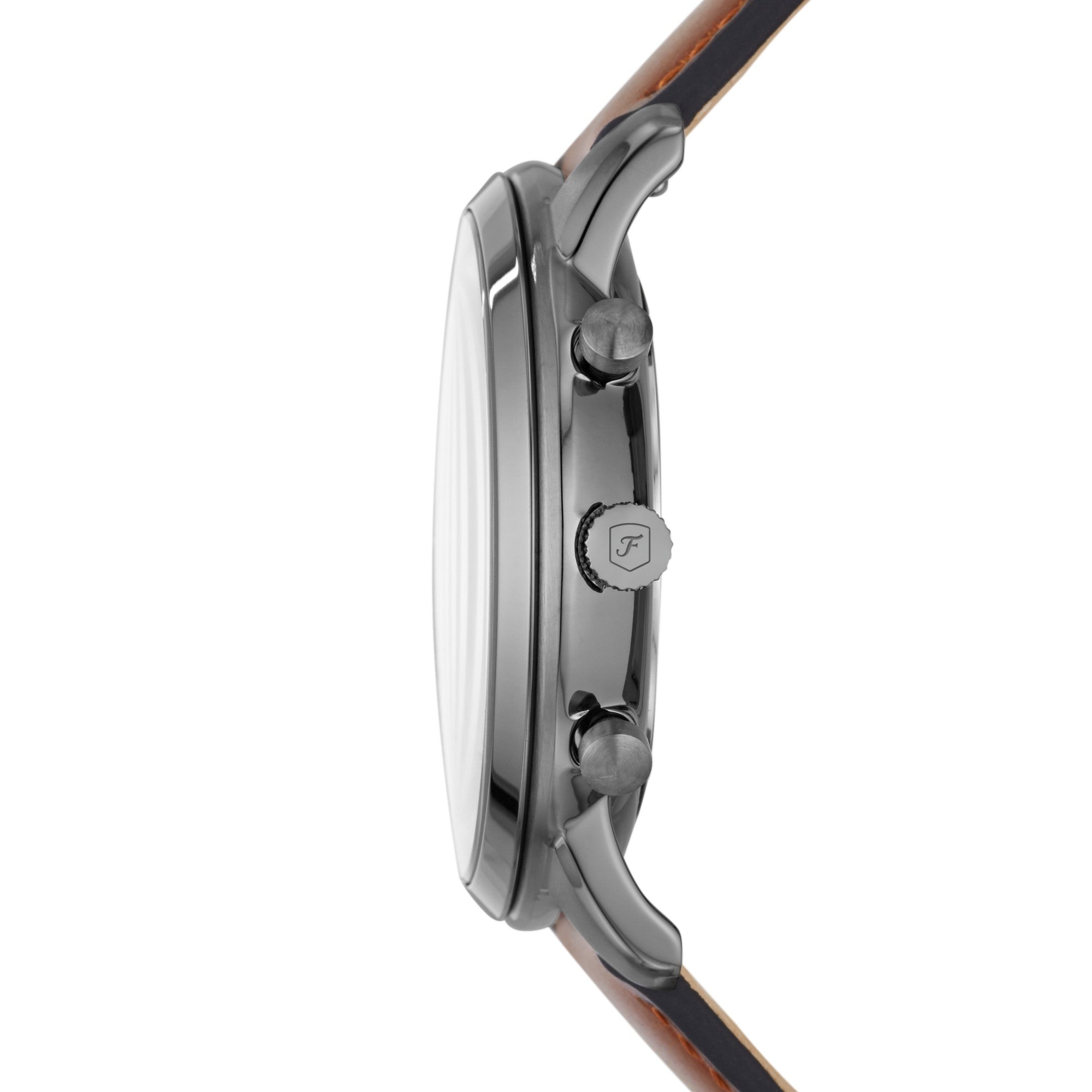 Montre Fossil Neutra FS5512, cadran gris, vue de profil