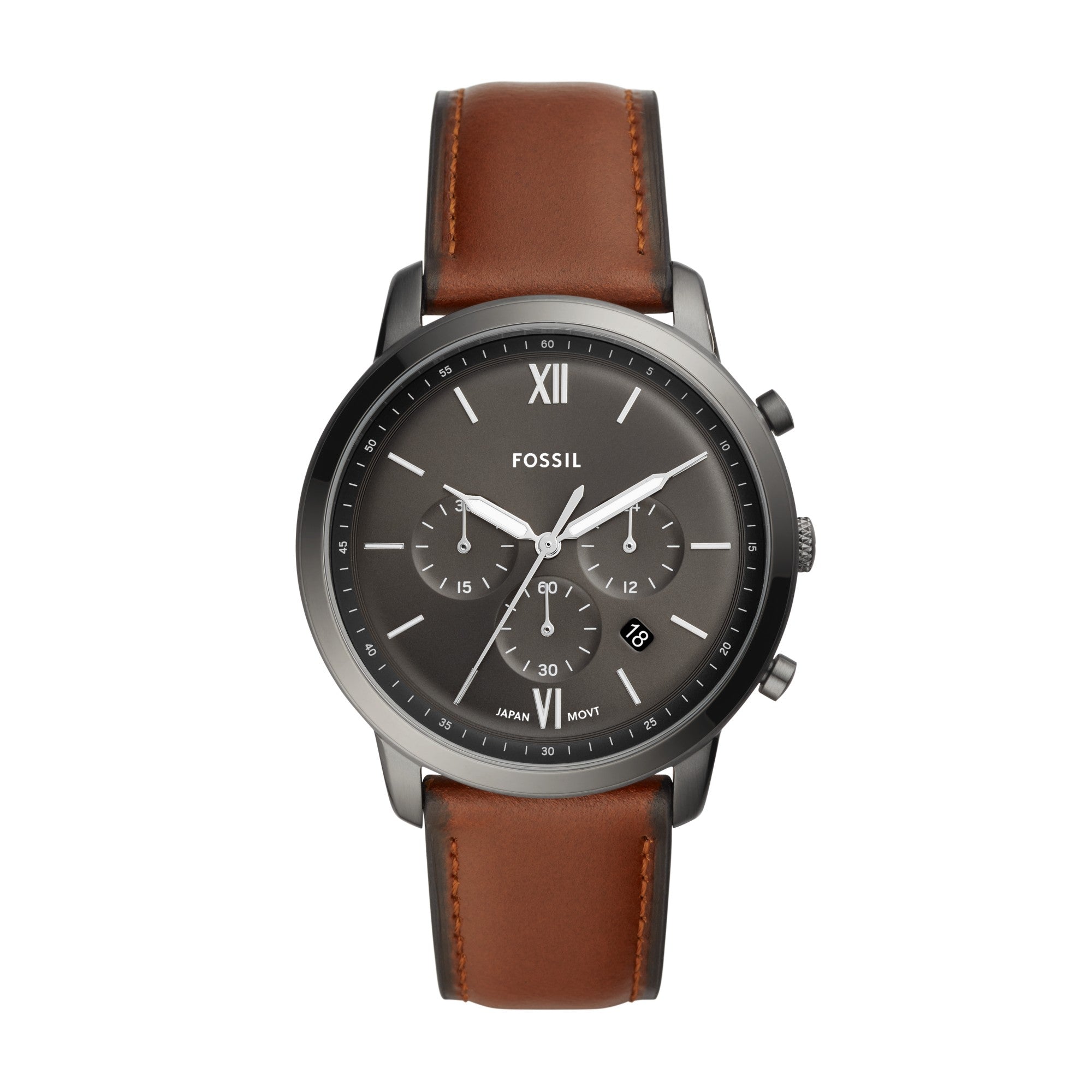 Montre Fossil Neutra FS5512, cadran gris, vue de face