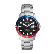 Montre Fossil FB-01 FS5657, cadran noir, vue de face