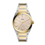Montre Fossil Everett FS5823, cadran beige, vue de face