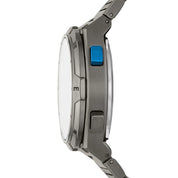 Montre Fossil Everett FS5861, cadran noir, vue de profil
